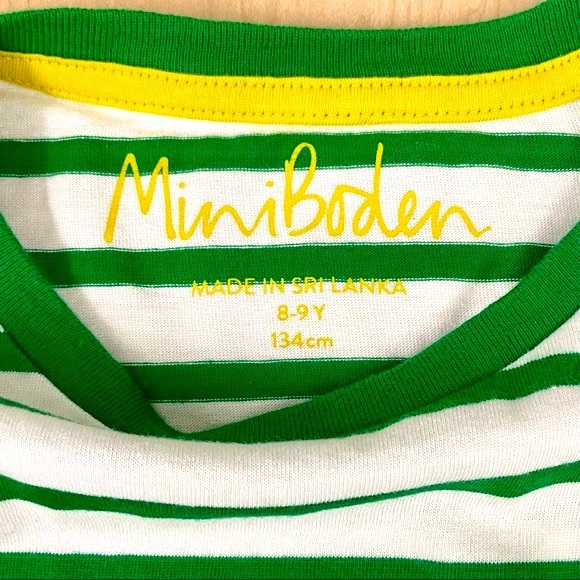 New Mini Boden Shirt Boys 8-9 Y Lift the Flap Vehicle Tee Ivory Green Diggger - Picture 4 of 4